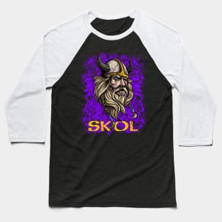 Skol Shirt Nordic Scandinavian Viking Baseball T-Shirt